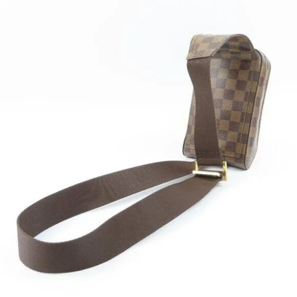 Authentic Louis Vuitton Geronimos Bum Bag Sling Bag Damier Ebene Crossbody Waist - Picture 5 of 16